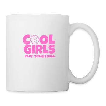 Cool Girls Play Volleyball Lustige Geschenkidee - Tasse - Weiß - Rechts