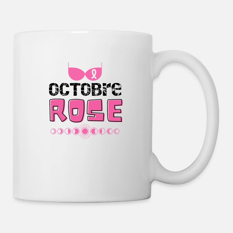 Octobre rose Lutte contre le cancer du sein - Mug blanc - blanc