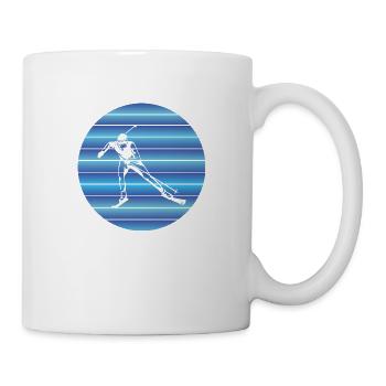 Skiing Skiers Retro Skier Ski skiing Skiing - Mug - white - Right