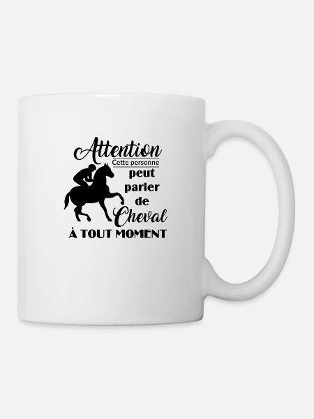 Cadeau pour cavalière - Mug blanc - blanc
