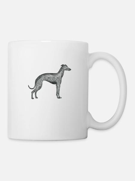 Black White Greyhound - Mug - white