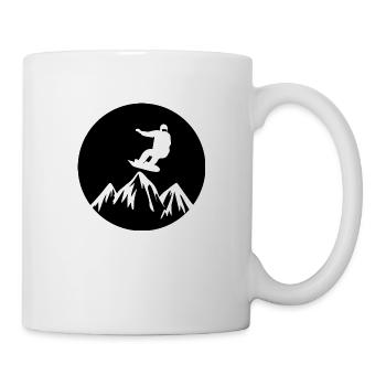 Snowboard Snowboarder - Tasse - Weiß - Rechts