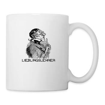 Lieblingslehrer Max und Moritz Busch Lehrer Lämpel - Tasse - Weiß - Rechts
