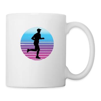 Endurance Runner Outfit Vintage Marathon Motif - Mug - white - Right