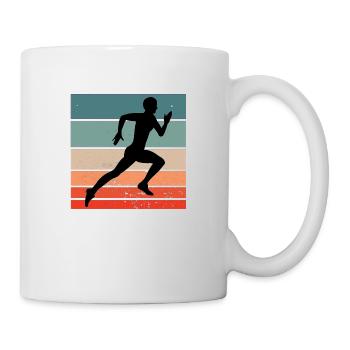Retro Endurance Sports Fan Marathon Trainings - Mug - white - Right