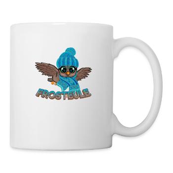 Frosteule Eule Frostbeule Herbst Winter - Tasse - Weiß - Rechts
