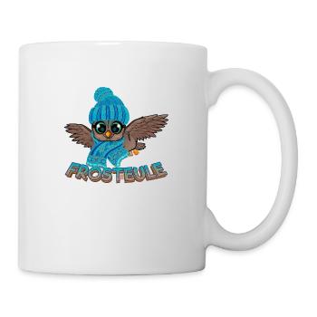 Frosteule Eule Frostbeule Herbst Winter - Tasse - Weiß - Rechts