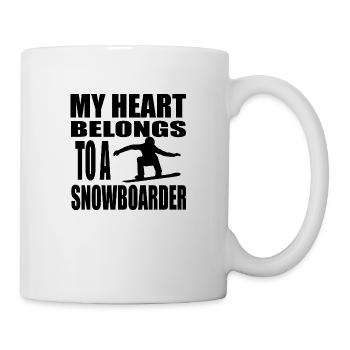 Snowboard Snowboarder - Mug blanc - blanc - Droite