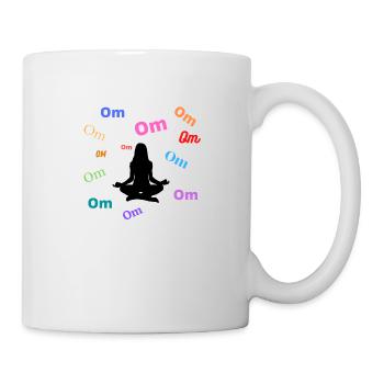 T-shirt Cadeau Yoga Femme Om humour - Mug blanc - blanc - Droite