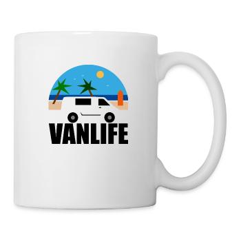 VAN LIFE - La plage - Van blanc - Mug blanc - blanc - Droite