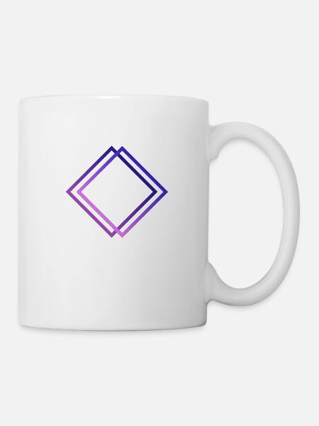 Logo lila ohne Text - Tasse - Weiß