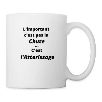 L important c est pas la chute - Mug blanc - blanc - Droite