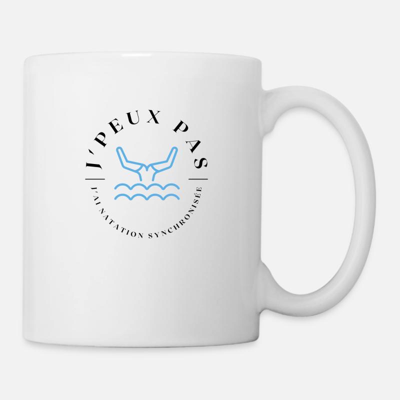 J'peux pas j ai natation synchronisée - Mug blanc - blanc