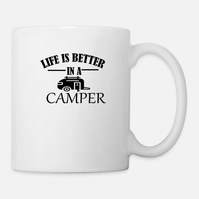 Camping - Mug blanc - blanc