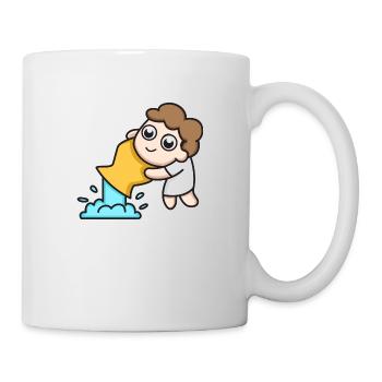 Sternzeichen Wassermann - Tasse - Weiß - Rechts
