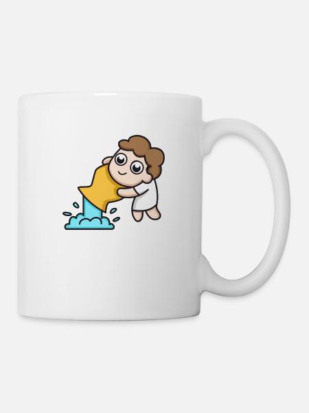 Zodiac sign Aquarius - Mug - white