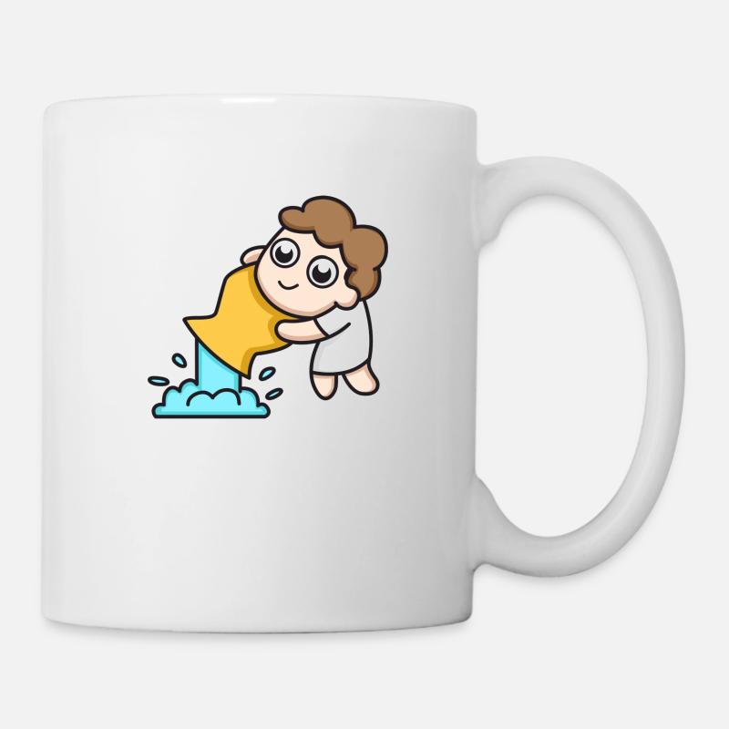 Signe du zodiaque Verseau - Mug blanc - blanc