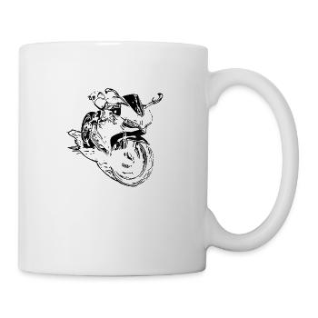 Sports Motorcycle - Mug - white - Right