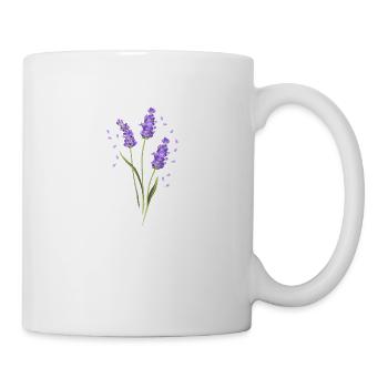 Flower Purple Lavender Summer Flower Gift Idea - Mug - white - Right
