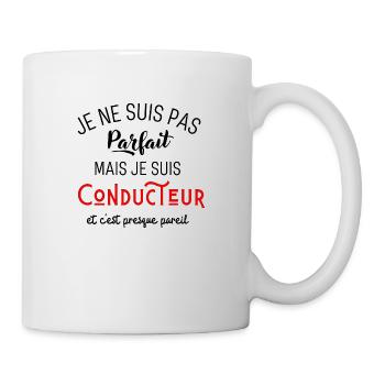 Pas parfait mais conducteur - Mug blanc - blanc - Droite