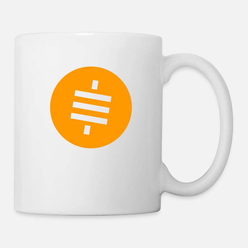 Sats Symbol Bitcoin Orange - Mug - white