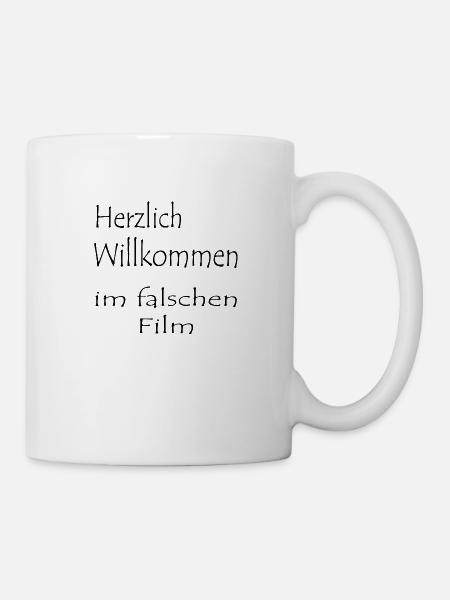 Fun Shirt - falscher Film - by TS21 - Tasse - Weiß