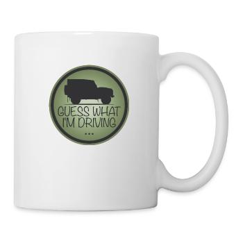 Defender - Guess what i ́m driving - Mug - white - Right