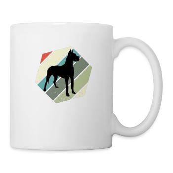Sweet Great Dane Vintage Great Danes Dogs Gassi - Mug blanc - blanc - Droite