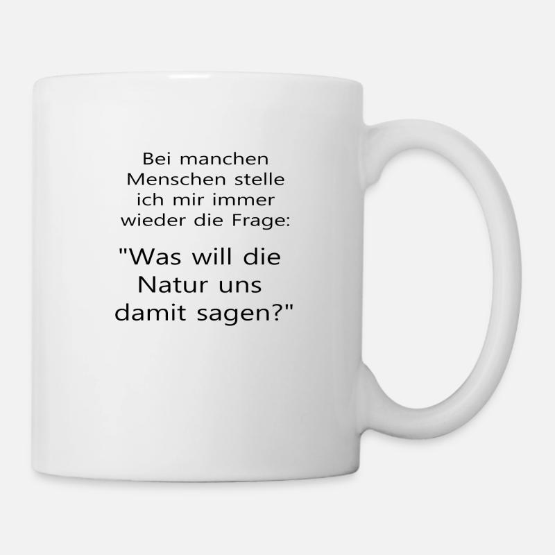 Fun Shirt - Frage stellen - by TS21 - Tasse - Weiß