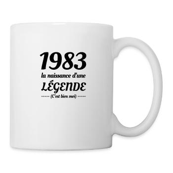 1983 NAISSANCE D’UNE LÉGENDE - Mug blanc - blanc - Droite