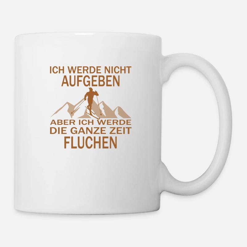 Langlauf Biathlon Ski Skiing - Tasse - Weiß