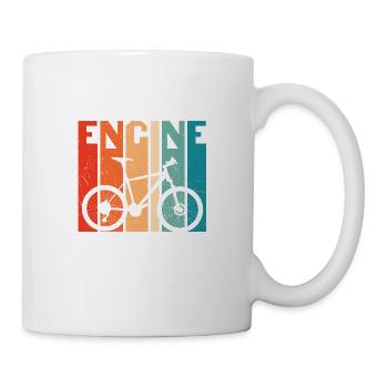 Cycling Biking Cyclist MTB Slogan Design - Mug - white - Right