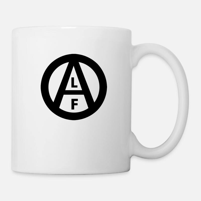 Logo ALF noir - Mug blanc - blanc