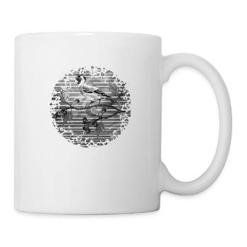 Oiseau - Mug blanc - blanc - Droite