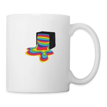 TV full of colors - Mug - white - Right
