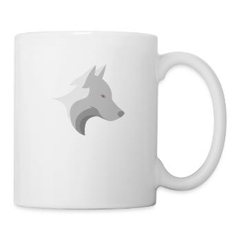 Wolf's head - Mug - white - Right