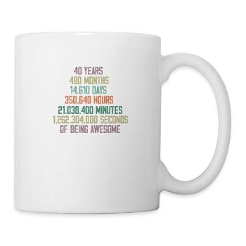 40th Anniversary 1981 Anniversary Gift - Mug - white - Right