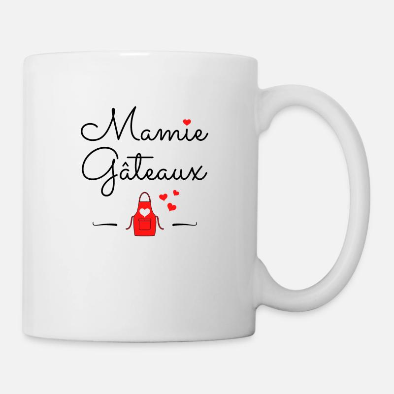 Mamie gâteaux Idée cadeau original - Mug blanc - blanc