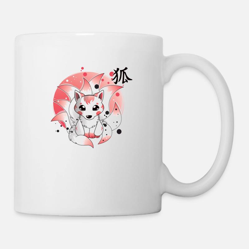 Ninetails, Fuchs, Kitsune - Tasse - Weiß