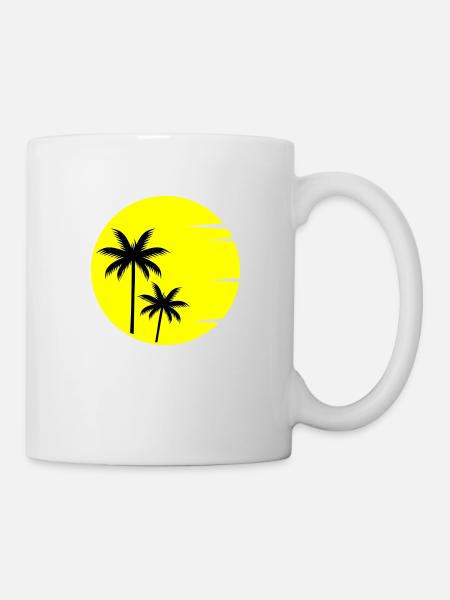 sunset - Tasse - Weiß