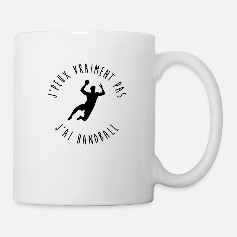 J'peux vraiment pas, j'ai handball - Mug blanc - blanc