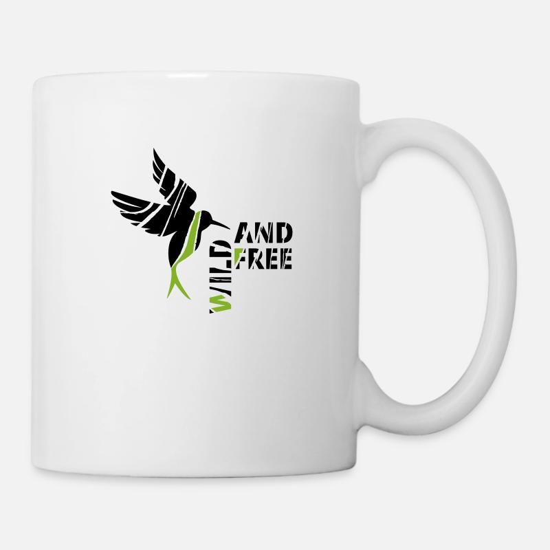 GOWILD Zebravogel - Kolibristyle - Tasse - Weiß
