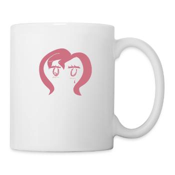 rosa haare - Tasse - Weiß - Rechts