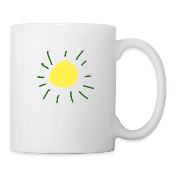 sun symbol - Mug - white - Right