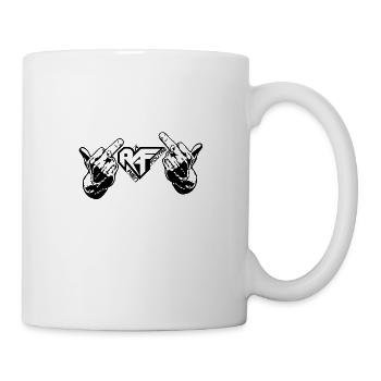 DOUBLE FUCK BLACK r a f Rien a Foutre - Mug blanc - blanc - Droite