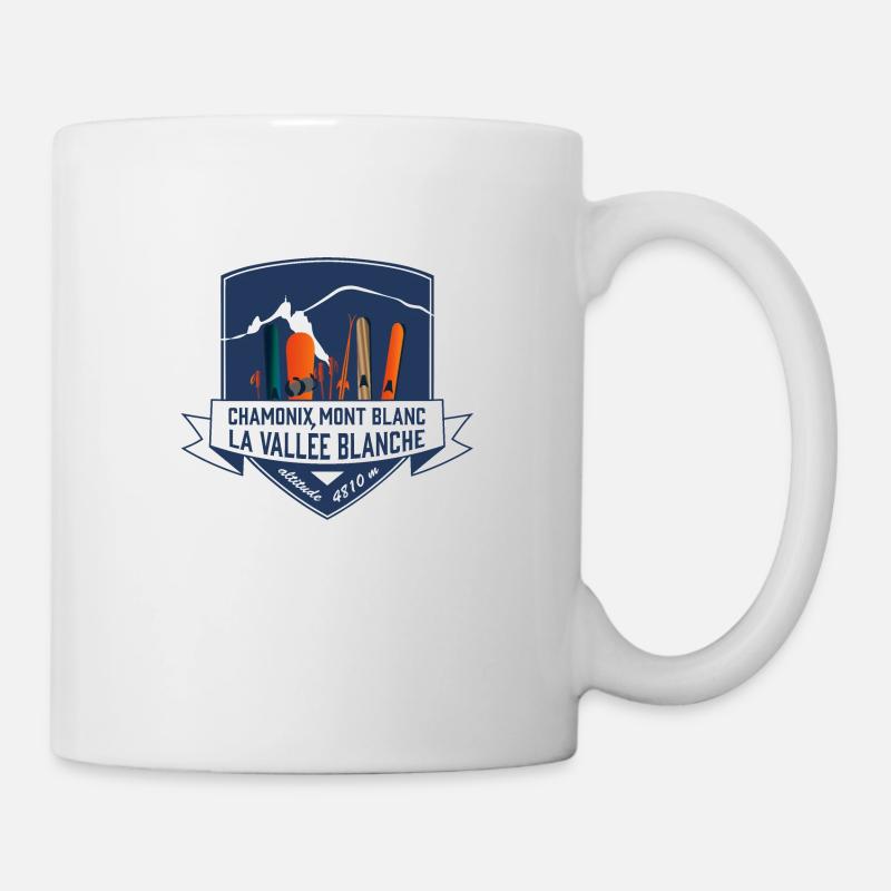 ecusson chamonix mont blanc leewarddesign - Mug - white