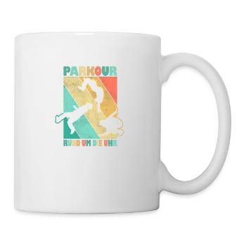 Parkour Freerunner Traceur Le Parcour parkourshirt - Tasse - Weiß - Rechts