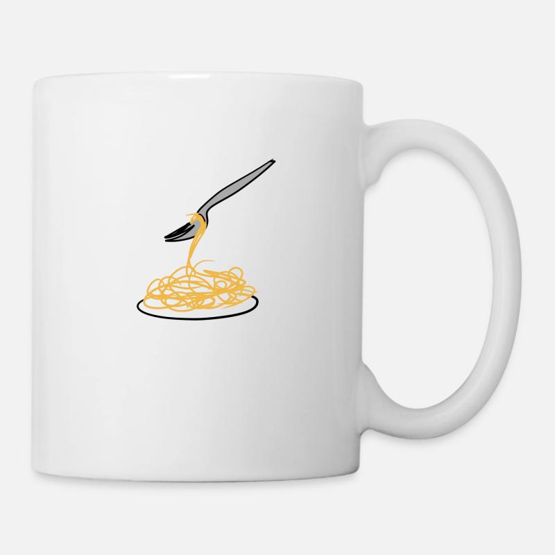 koch essen - Tasse - Weiß