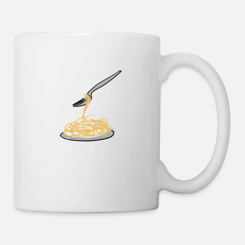 spaghetti symbol - Tasse - Weiß