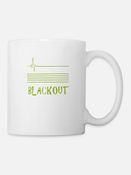 Blackout - Tasse - Weiß